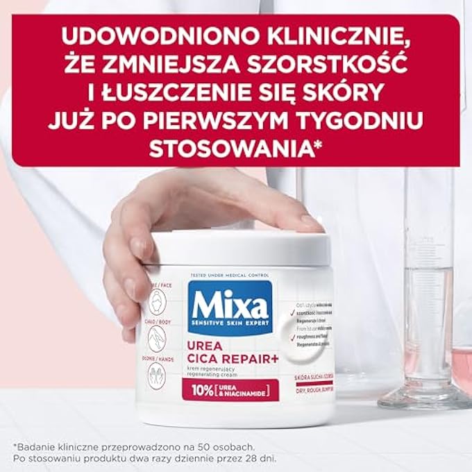 mixa كريم إصلاح يوريا سيكا + كريم متجدد، 400 مل - Image 4